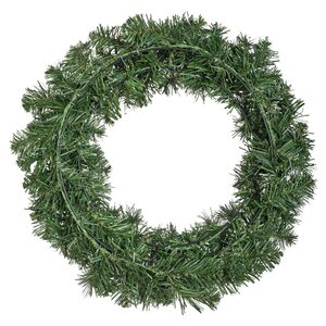 Everlands Imperial verlichte kerstkrans groen – diameter 50 cm, hoogte 13 cm, 40 lampjes - afbeelding 3