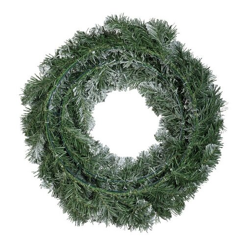 EVERLANDS Imperial krans snowy h60cm groen/wt - afbeelding 3