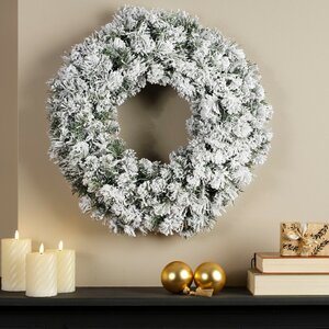 EVERLANDS Imperial krans snowy h60cm groen/wt - afbeelding 4