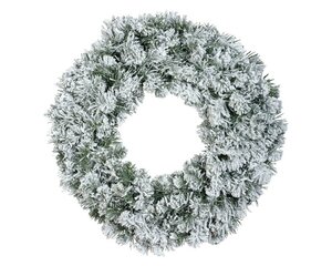 EVERLANDS Imperial krans snowy h60cm groen/wt - afbeelding 1