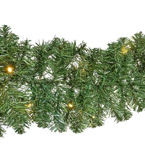Everlands Imperial verlichte slinger groen – lengte 270 cm, diameter 25 cm, 50 lampjes - afbeelding 2