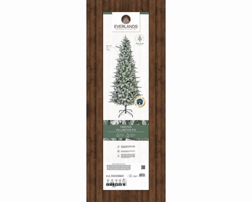 Everlands Killington 240 cm – met rijpafwerking groen/wit – kunstkerstboom - afbeelding 2