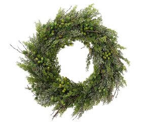 Everlands Krans glitter - groen - Ø 60 cm
