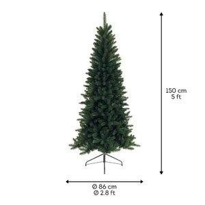 Everlands Lodge slim pine groen dia86-H150cm - afbeelding 6