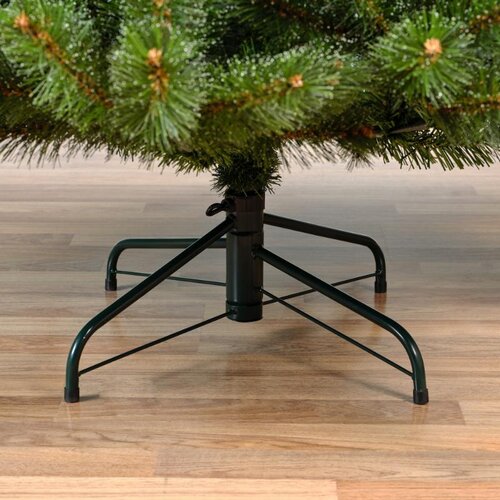 Everlands Malmö kunstkerstboom - groen/wit - H150/D104 cm - afbeelding 4