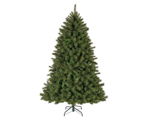 Everlands Malmö kunstkerstboom - groen/wit - H120/D83 cm - afbeelding 1