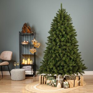 Everlands Malmö kunstkerstboom - groen/wit - H120/D83 cm - afbeelding 4