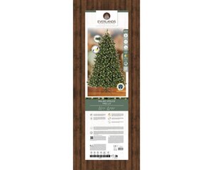 Everlands Malmö kunstkerstboom met verlichting - green/white/warm white/classic warm - Ø 136 cm - afbeelding 2