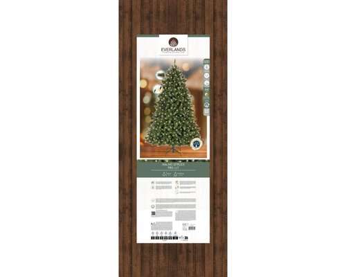 Everlands Malmö kunstkerstboom met verlichting - green/white/warm white/classic warm - Ø 157 cm - afbeelding 2