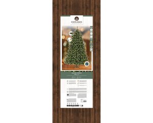 Everlands Malmö kunstkerstboom met verlichting - green/white/warm white/classic warm - Ø 157 cm - afbeelding 2