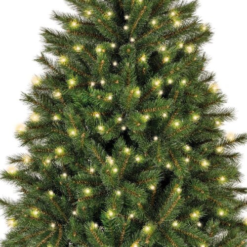 Everlands Malmö kunstkerstboom met verlichting - green/white/warm white/classic warm - Ø 136 cm - afbeelding 3