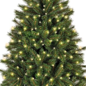 Everlands Malmö kunstkerstboom met verlichting - green/white/warm white/classic warm - Ø 136 cm - afbeelding 3
