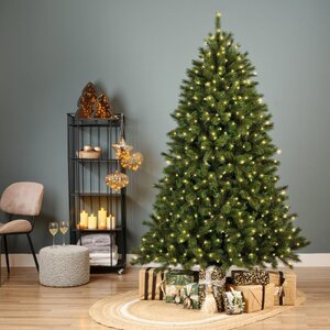 Everlands Malmö kunstkerstboom met verlichting - green/white/warm white/classic warm - Ø 136 cm - afbeelding 5