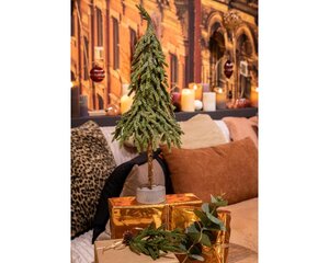 Everlands Merry kunstkerstboom mini boom glitter - groen - H45/D13 cm - afbeelding 2