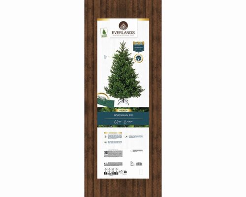 Everlands Nordmann kunstkerstboom - groen - H180/D130 cm - afbeelding 2