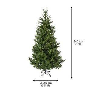 Everlands Nordmann kunstkerstboom - groen - H240/D165 cm - afbeelding 6