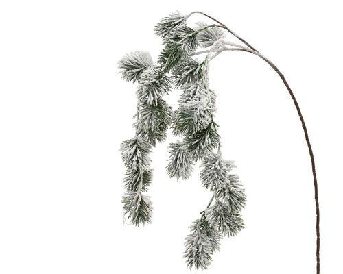 Everlands Spray besneeuwd - groen/wit - 7 × 25 × 70 cm