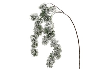Everlands Spray besneeuwd - groen/wit - 7 × 25 × 70 cm
