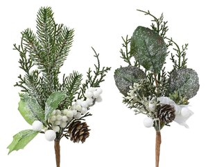 Everlands Steker met rijpafwerking - groen/wit - Ø 8 cm