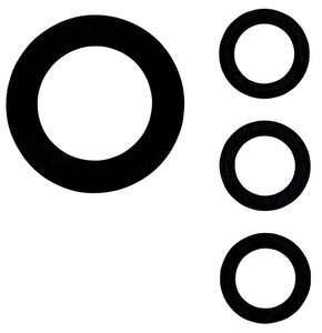 Gardena Rubberringenset  3st 1 inch