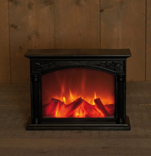 Haard zwart 33 × 12 × 24 cm 3xc met 6 – 18u timer