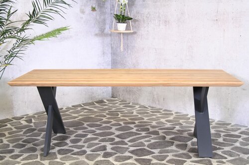 Hamilton teak with alu frame table 220 cm - afbeelding 2