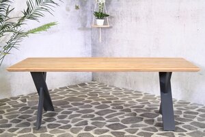 Hamilton teak with alu frame table 220 cm - afbeelding 2