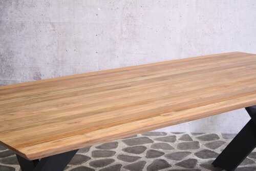 Hamilton teak with alu frame table 220 cm - afbeelding 3