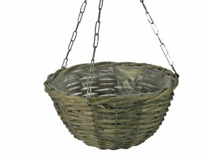 Van der Leeden Hanging basket wilg d30cm grijs