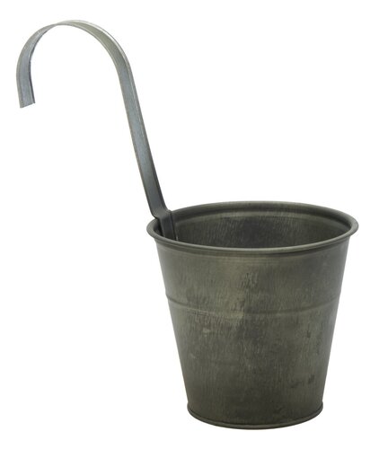 Mega Collections Zinc Vintage Green Fence Hangpot D16H15/35