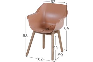 Hartman 1 x Sophie Teak Armstoel - afbeelding 2