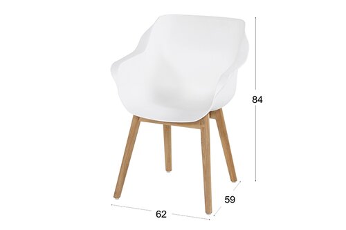 Hartman 1 x Sophie Teak Armstoel - afbeelding 5