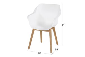 Hartman 1 x Sophie Teak Armstoel - afbeelding 5