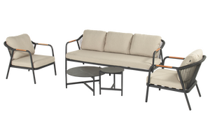 Hartman 2 x Nice lounge chair+3seater + 2x coffee table - afbeelding 1