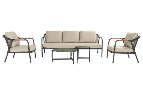 Hartman 2 x Nice lounge chair+3seater + 2x coffee table - afbeelding 2