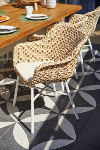 Hartman Havana Ecru 44x40x3 Zitkussen Delphine - afbeelding 5
