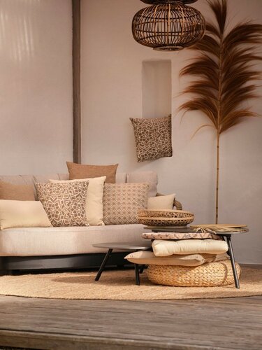 Hartman Havana Ecru 46x46x5 Rotan - afbeelding 3