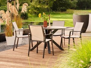 Hartman Xander round alu ceramic table D120xH75cm - afbeelding 7