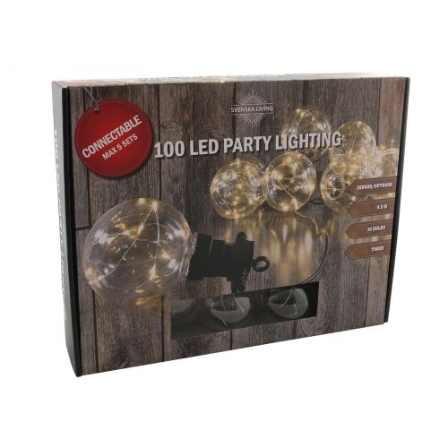 HIT Partylight x10 bol 100 warm ip44