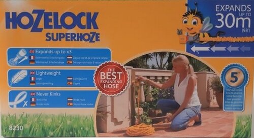 Hozelock Superhoze PLUS 30 meter uitrekbare slang 10 -30 meter inclusief koppelstukken, kraanstuk en - afbeelding 1