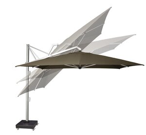 Platinum zweefparasol Icon Premium 350x350 Faded black - afbeelding 3