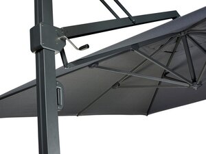 Platinum zweefparasol Icon Premium 350x350 Faded black - afbeelding 4