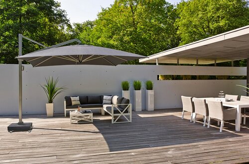 Platinum zweefparasol Icon Premium 350x350 Faded black - afbeelding 2
