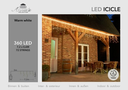 Ijspegelverl 360l/l60b720cm led ww - afbeelding 2