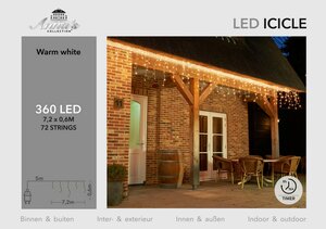 Ijspegelverl 360l/l60b720cm led ww - afbeelding 2