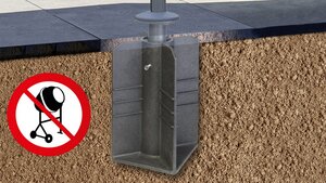 Platinum zweefparasol Ingraaf parasolvoet - afbeelding 1