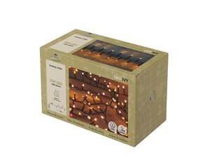 Ivy verlichting 500 LED – 12 m extra warm wit – 4m aanloopsnoer zwart – timer en dimmer - afbeelding 1