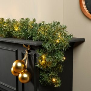 Everlands Imperial slinger op batterijen met verlichting - groen/warm wit - Ø 25 cm - afbeelding 3