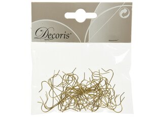 Decoris Kerstbalhaakjes ijzer - goud - 0,6 × 10 × 10 cm - afbeelding 1