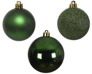 Decoris Kerstballen kun dennengroen dia6cm - afbeelding 2